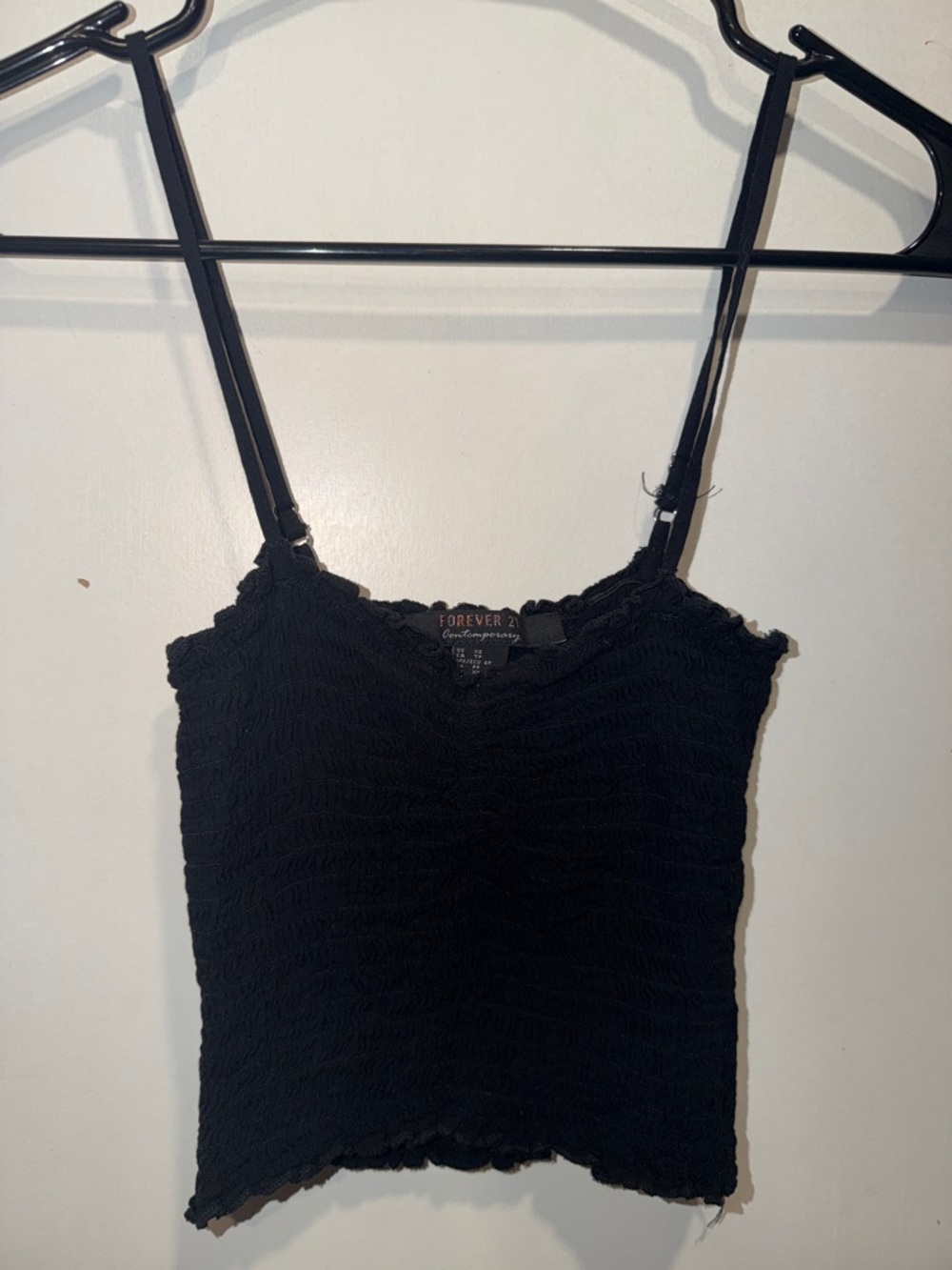 Forever 21 Black Smocked Cami